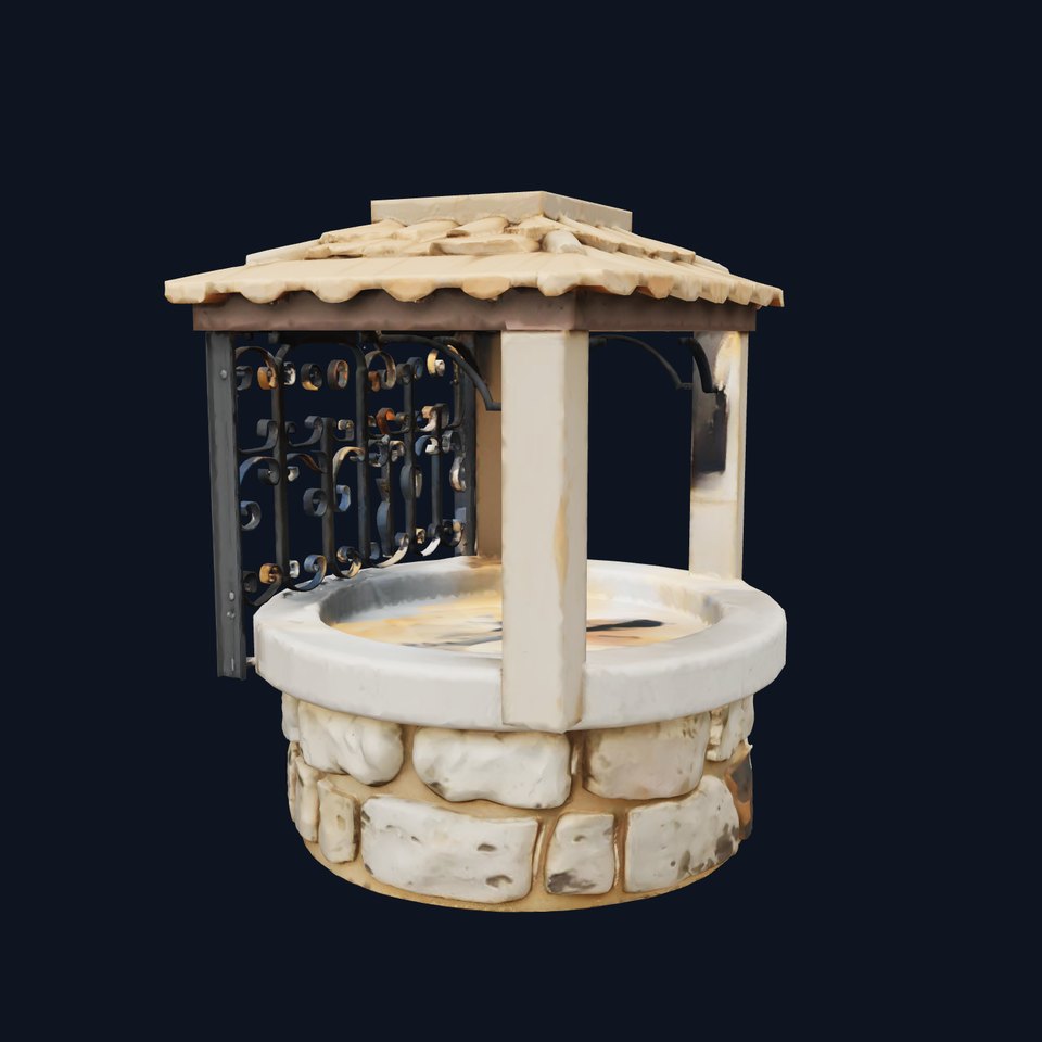 Rustic Stone Well model pack