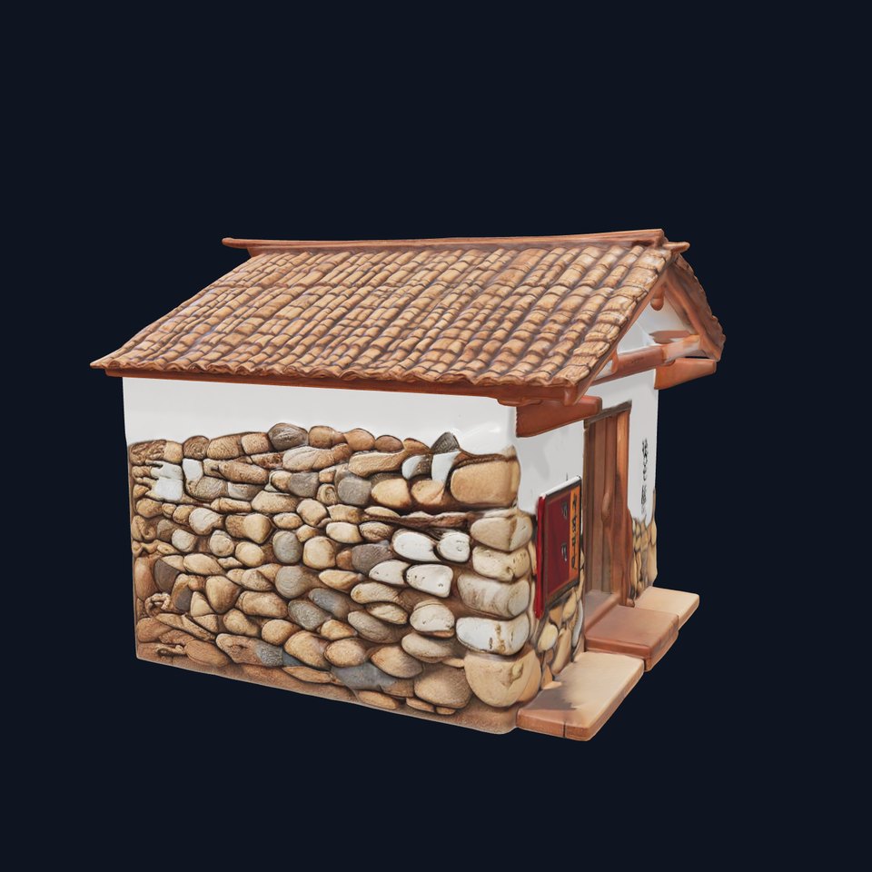 Traditional Stone House model pack