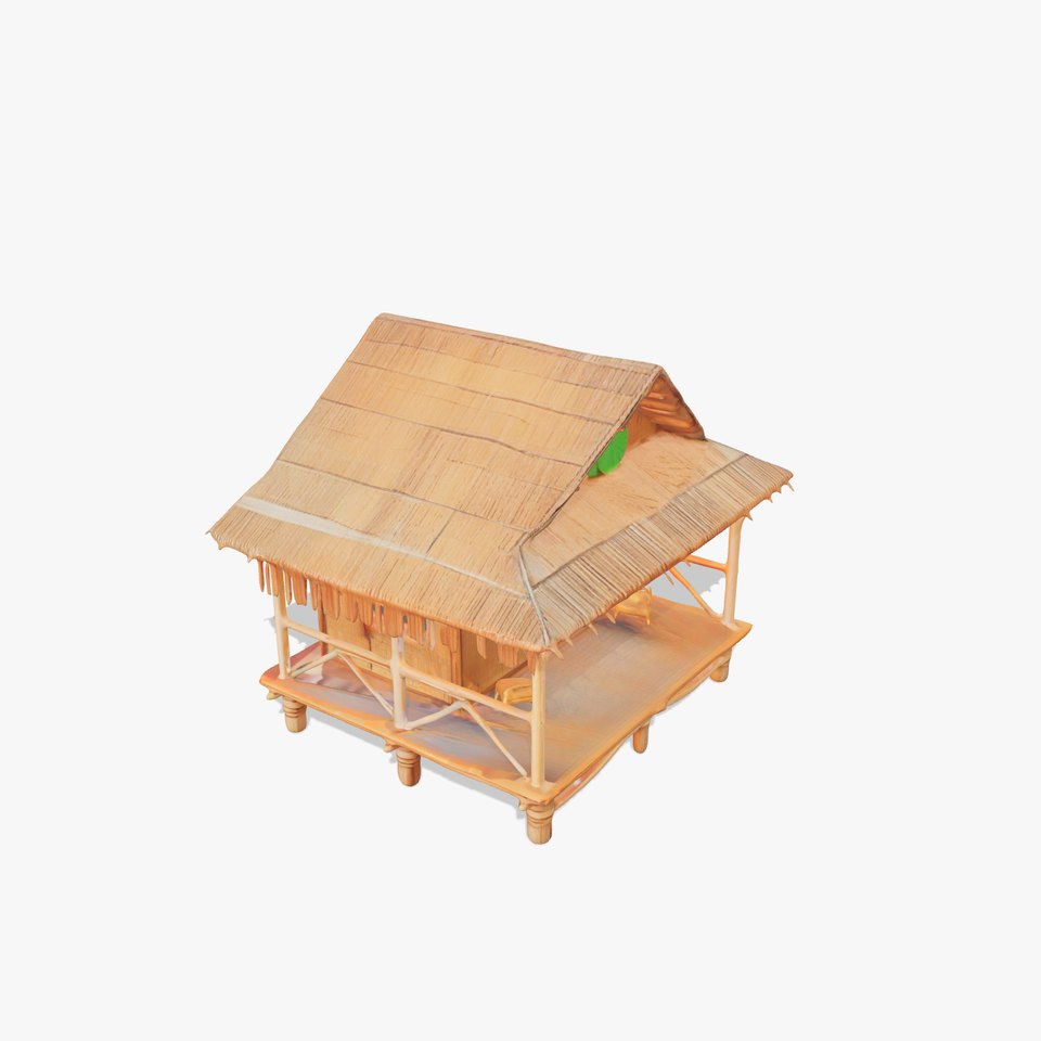 Tropical Bamboo Bungalow model pack