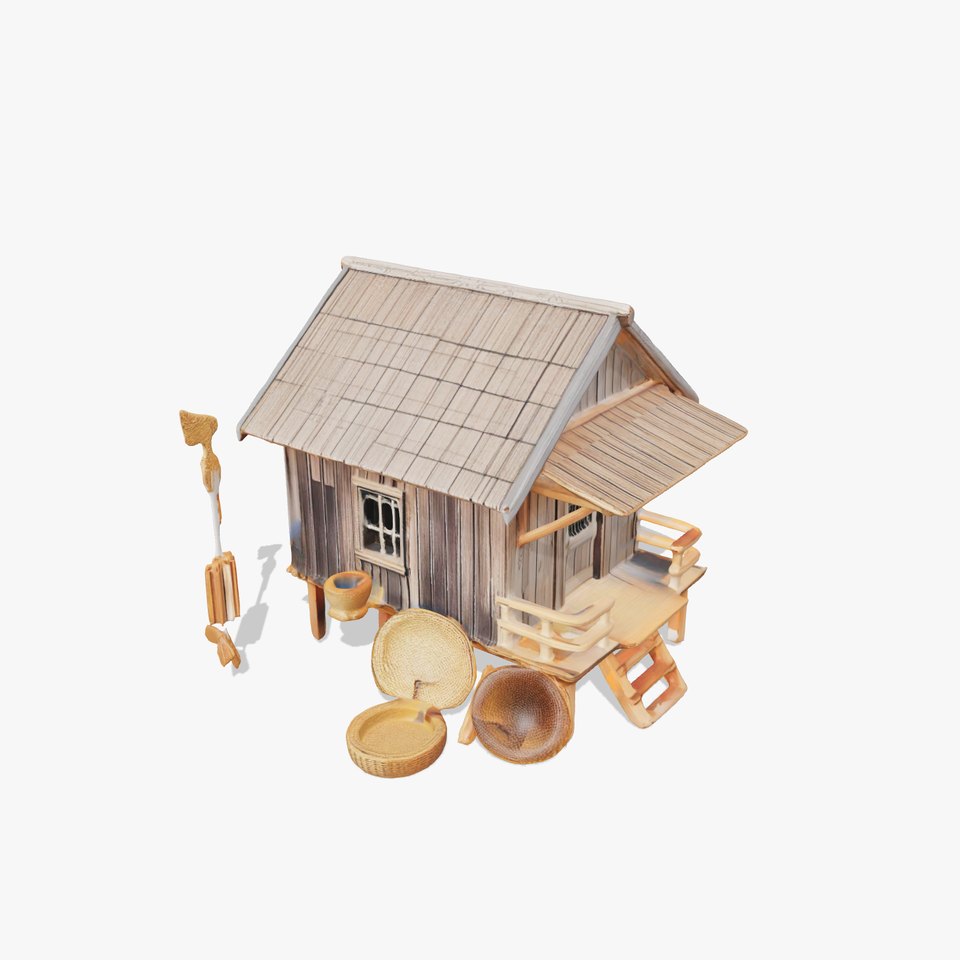 Rustic Thai House model pack