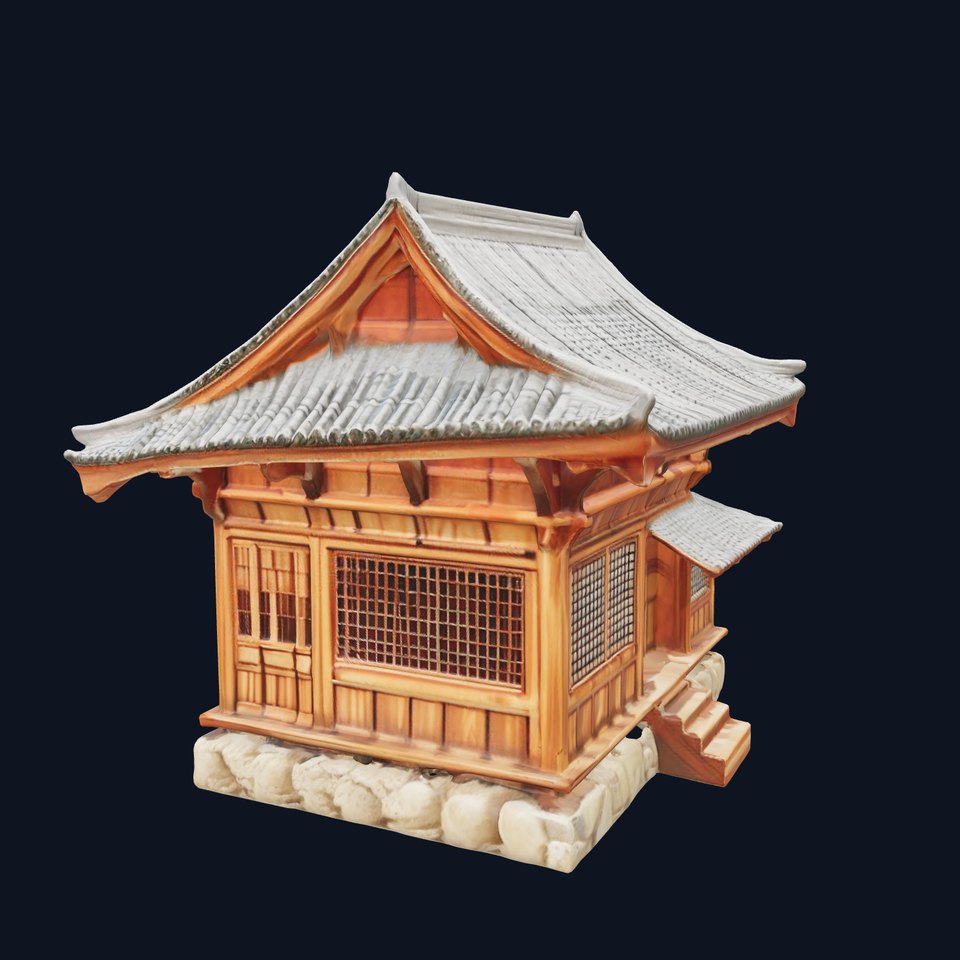 Wooden Pagoda Architecture model pack