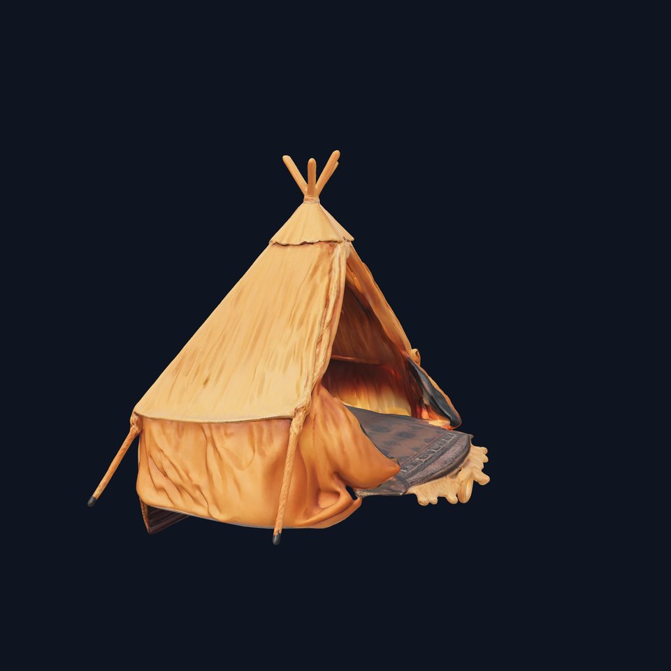 Desert Camp Tent model pack