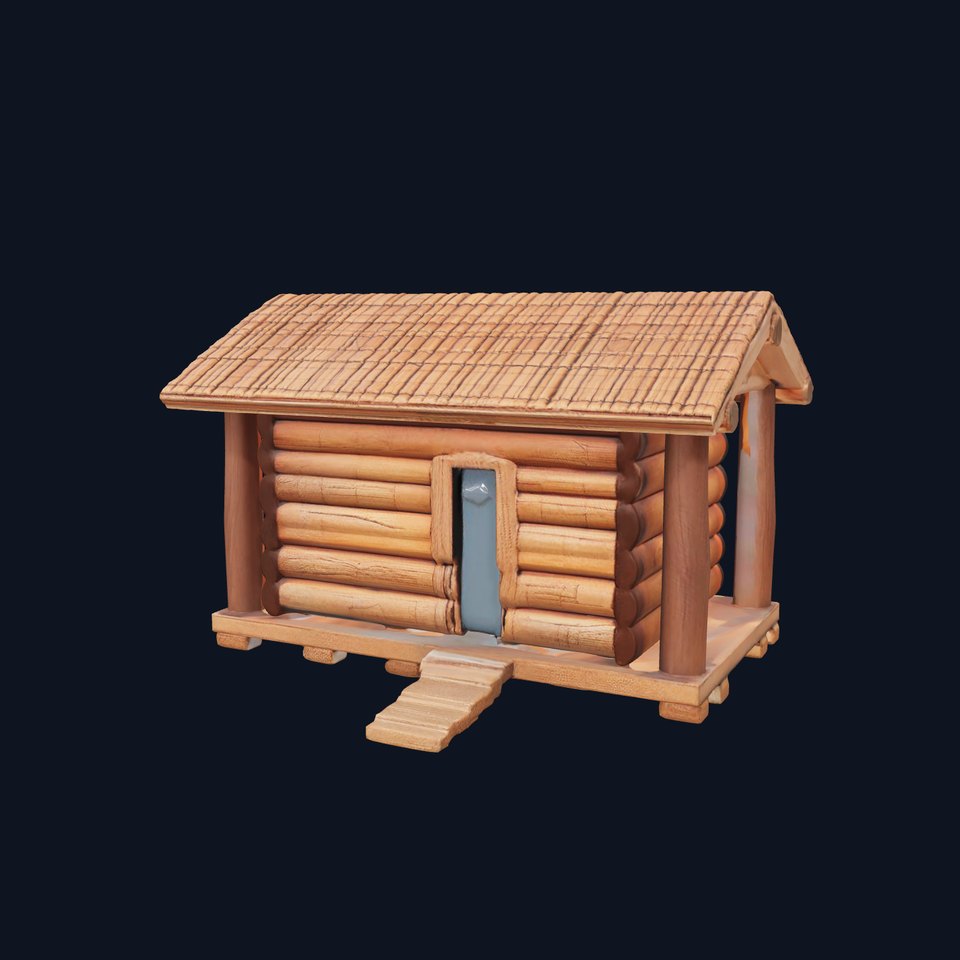 Rustic Log Cabin model pack