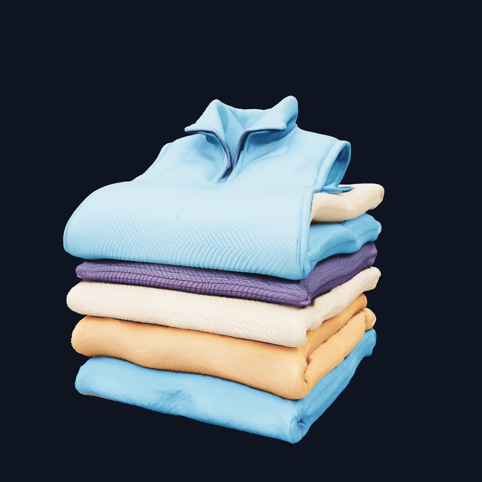 Colorful Folded Sweaters model pack