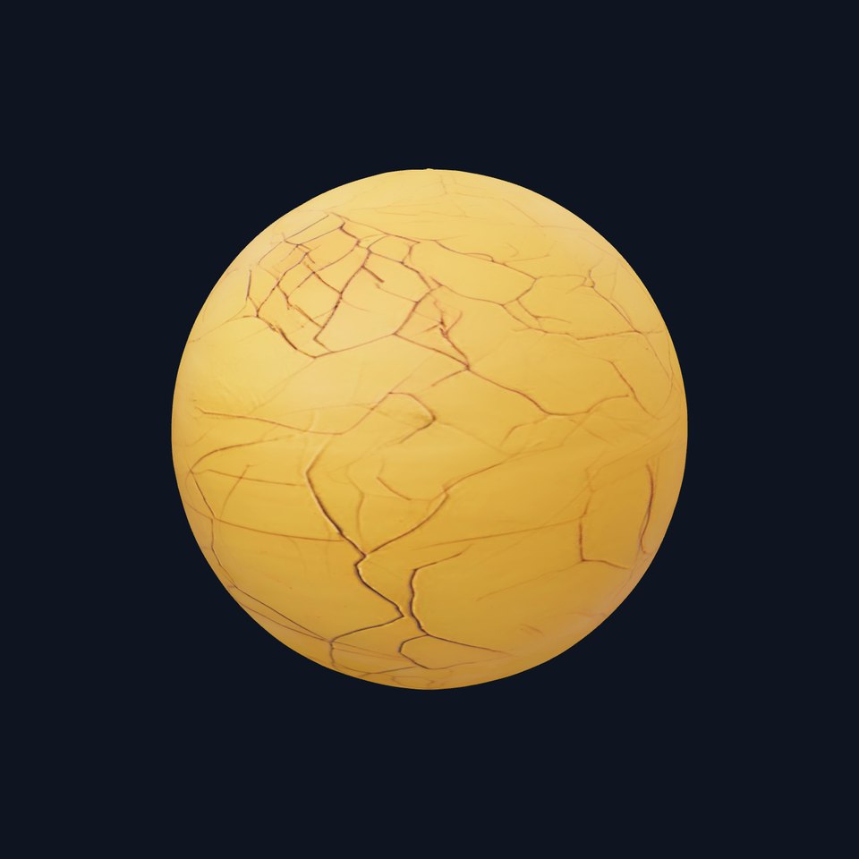 Gold Leaf Cracked HQ PBR Textures Set