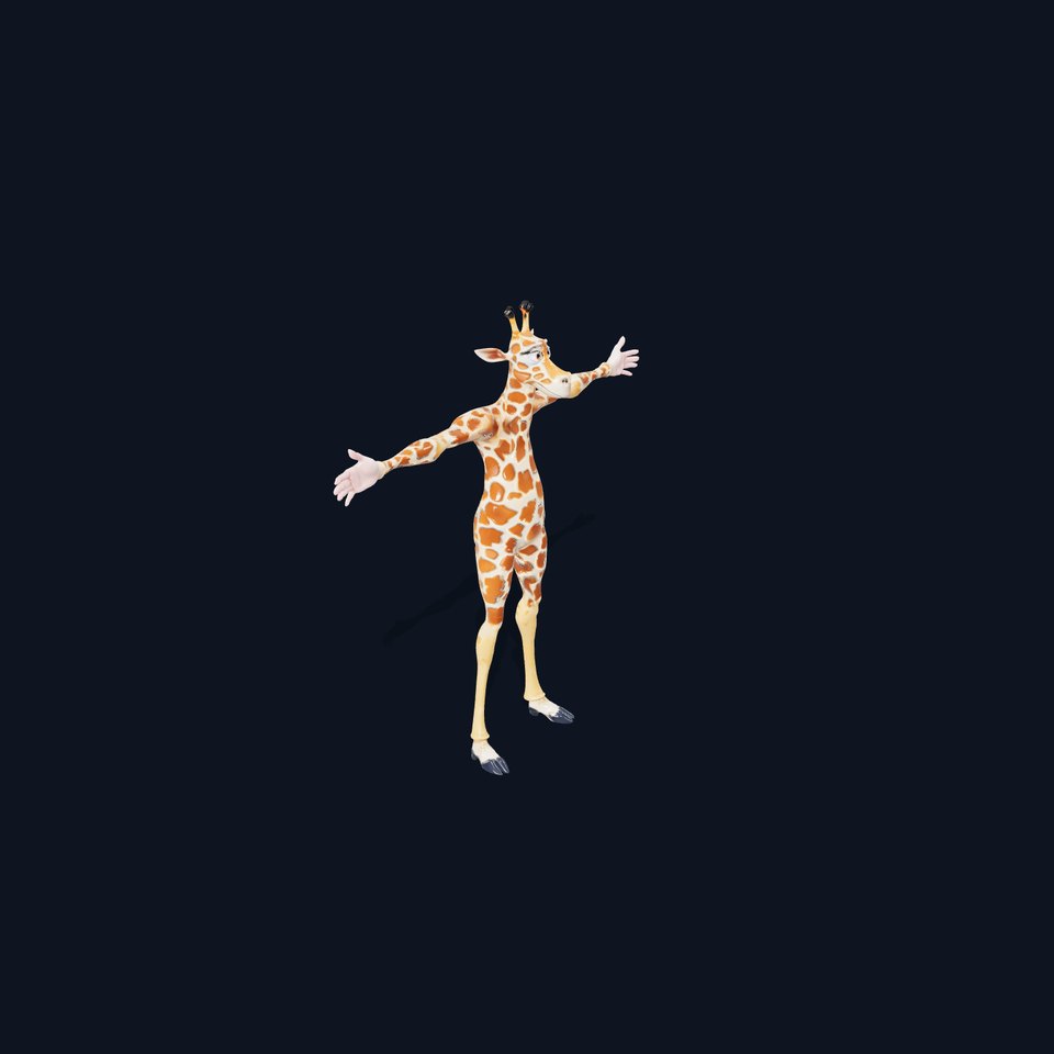 Cartoon Giraffe Character model pack