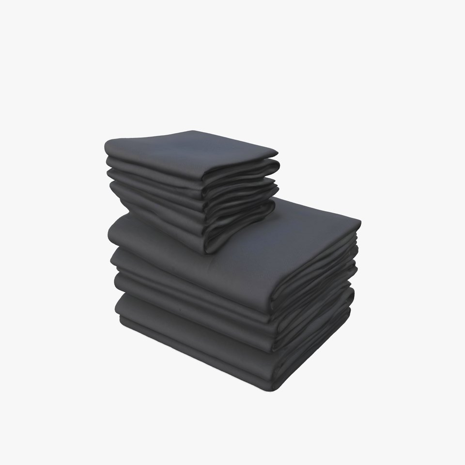 Black Cloth Stack model pack