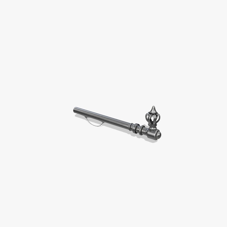 Ornate Black Curtain Rod model pack