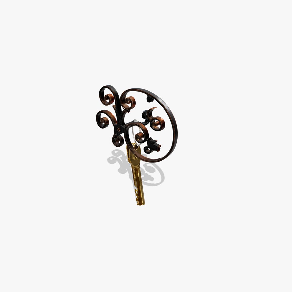 Antique Iron Key Holder model pack