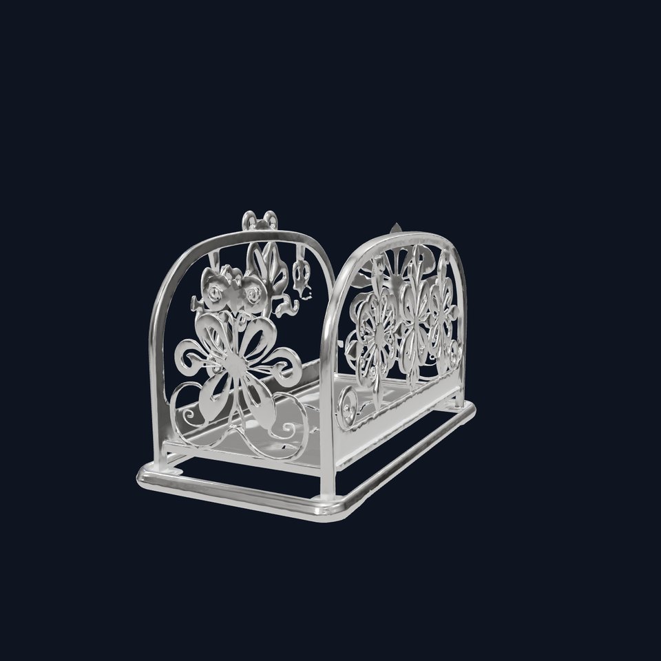 Ornate Silver Holder model pack