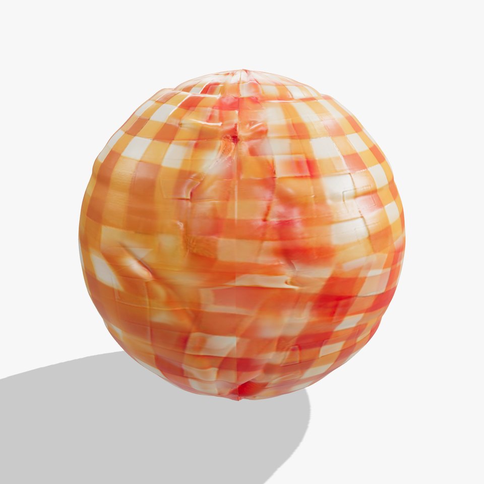 Vibrant Checkered Fabric HQ PBR Textures Set