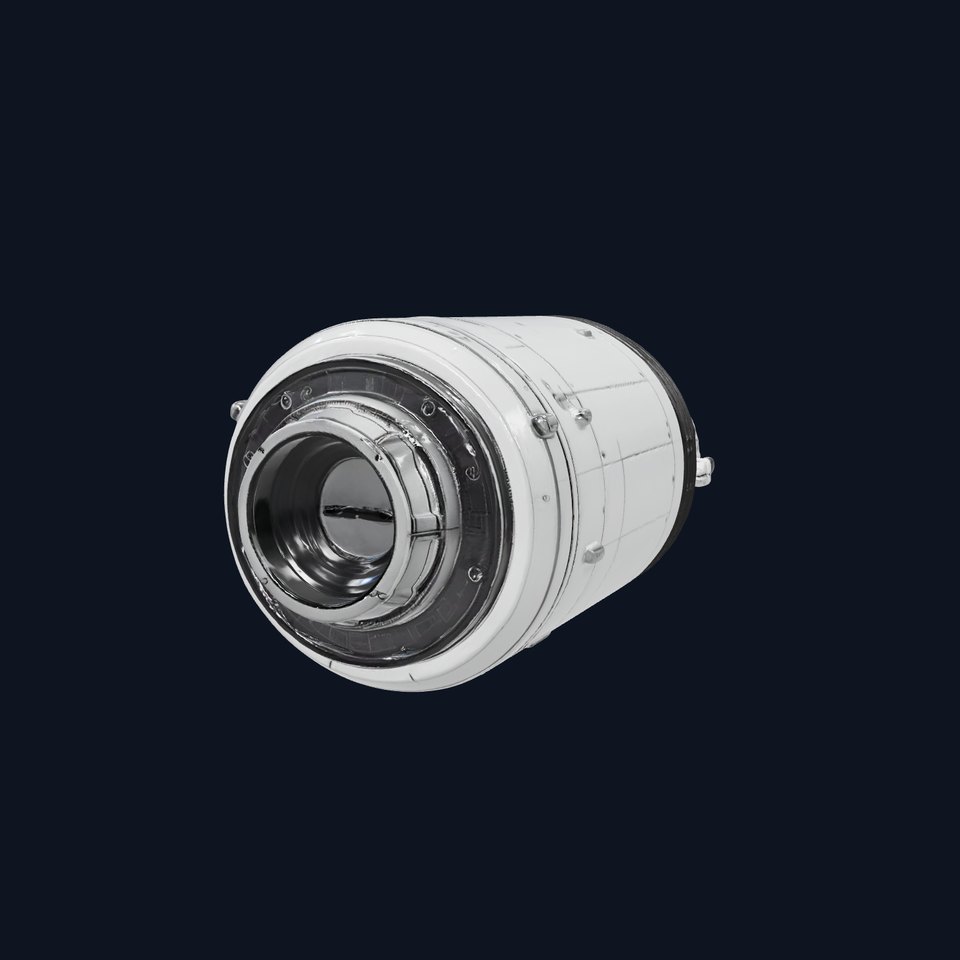 Sleek White Rocket model pack