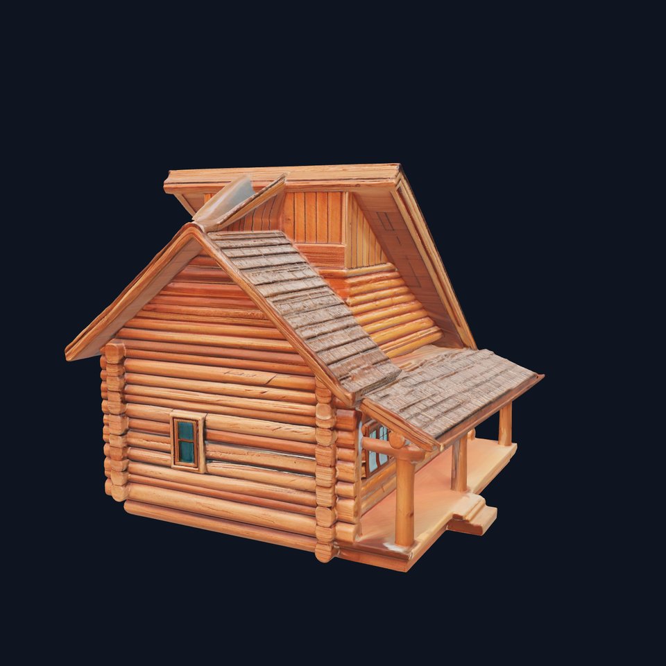 Rustic Log Cabin model pack