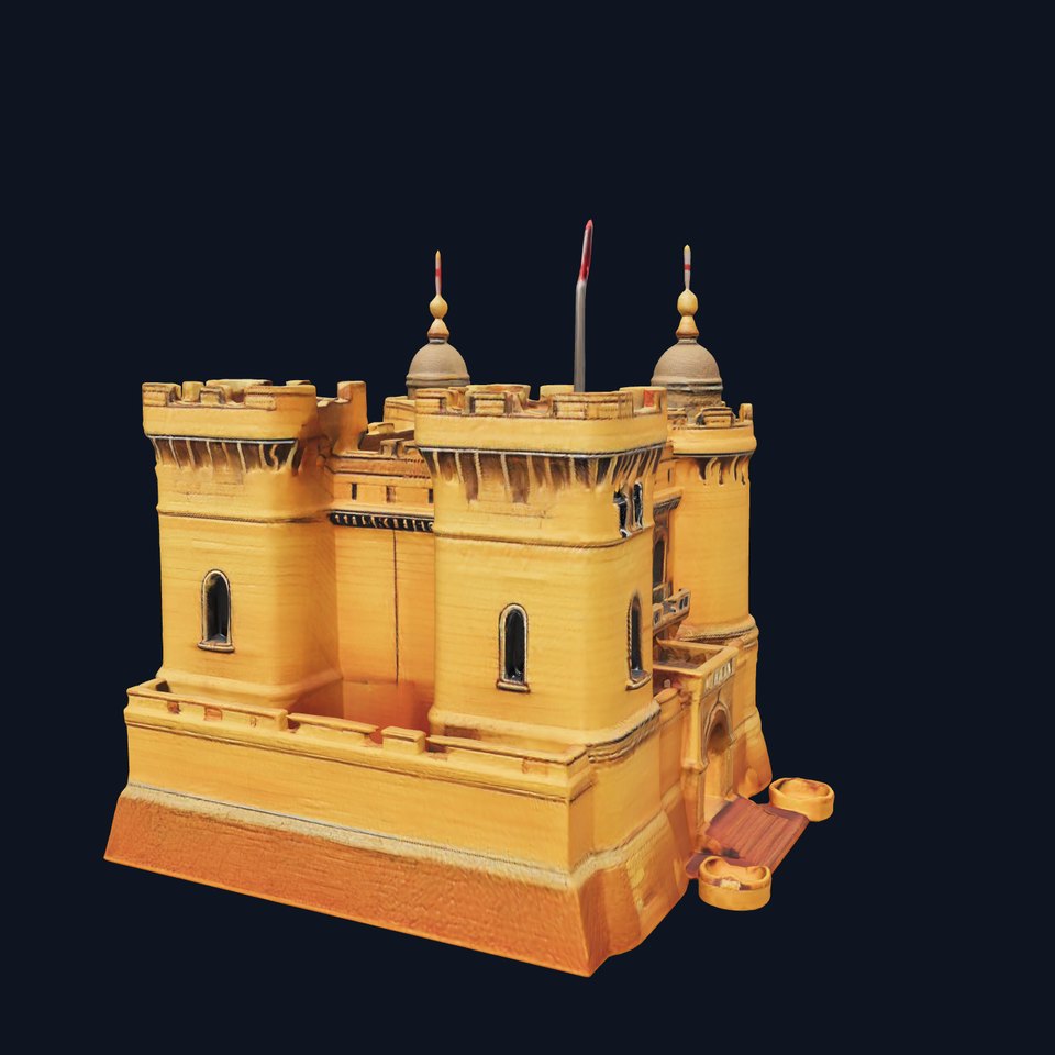 Medieval Sandstone Castle model pack