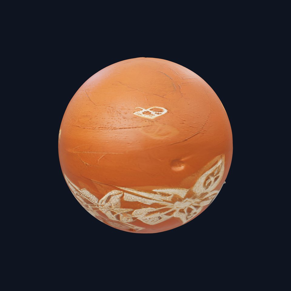 Terracotta Floral Engraved HQ PBR Textures Set
