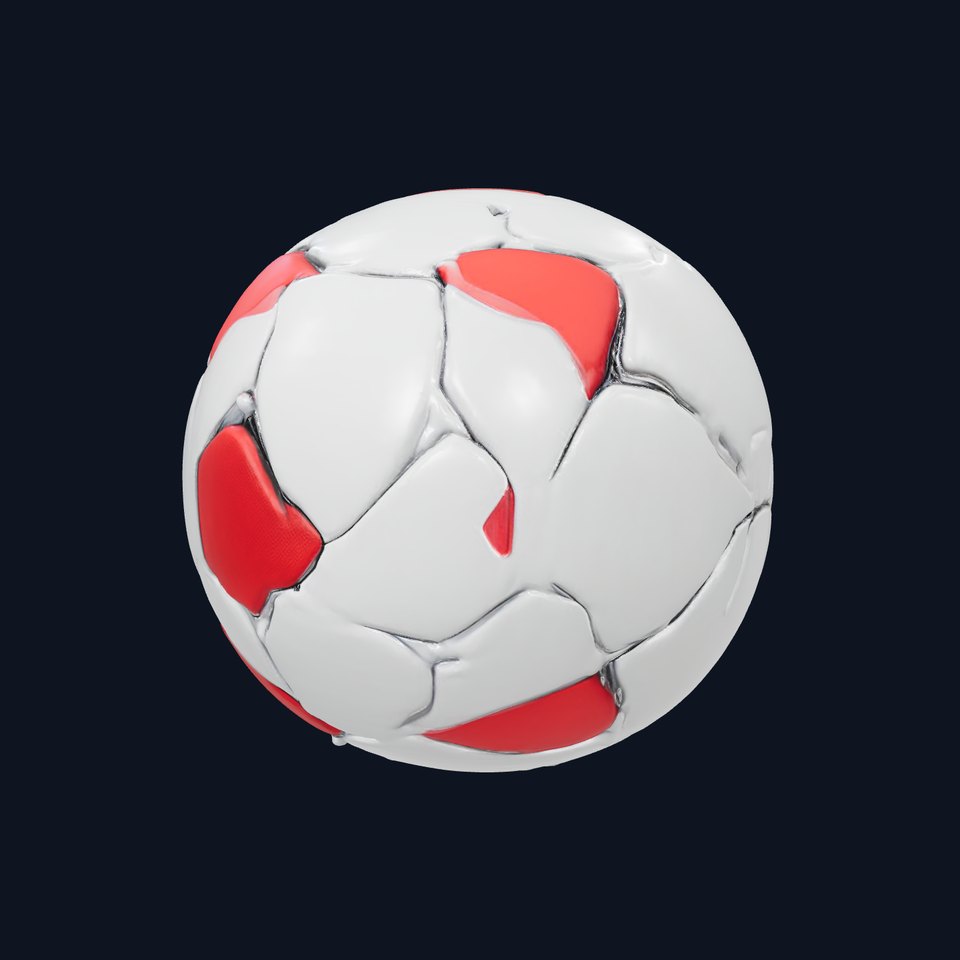 Red Star Soccer Ball model pack