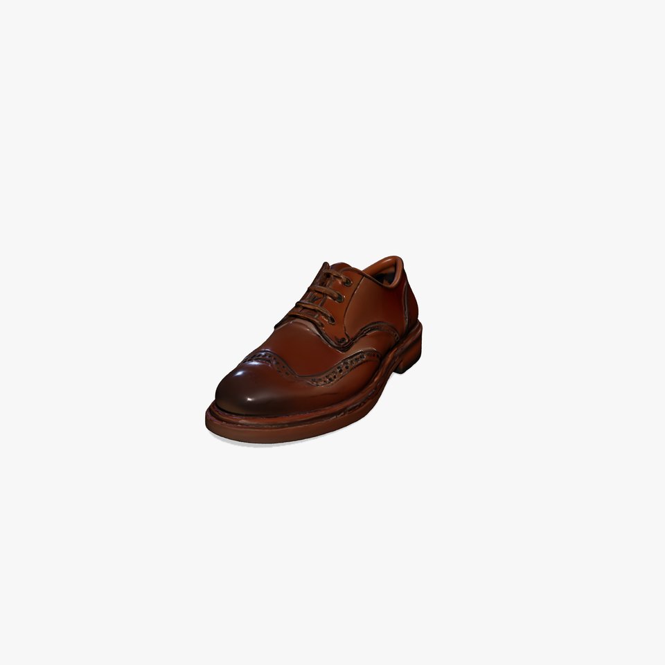 Classic Brown Brogue Shoe model pack