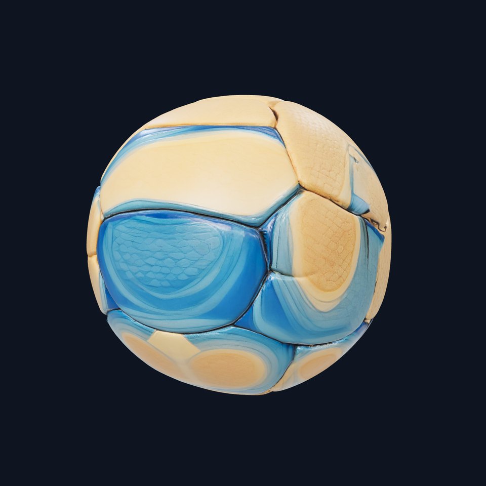 Stylized Leather Soccer Ball model pack