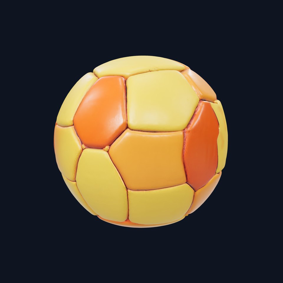 Vibrant Soccer Ball model pack