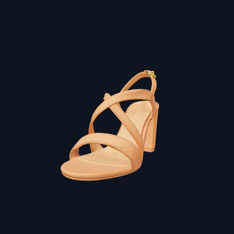 Elegant Beige Sandal model pack