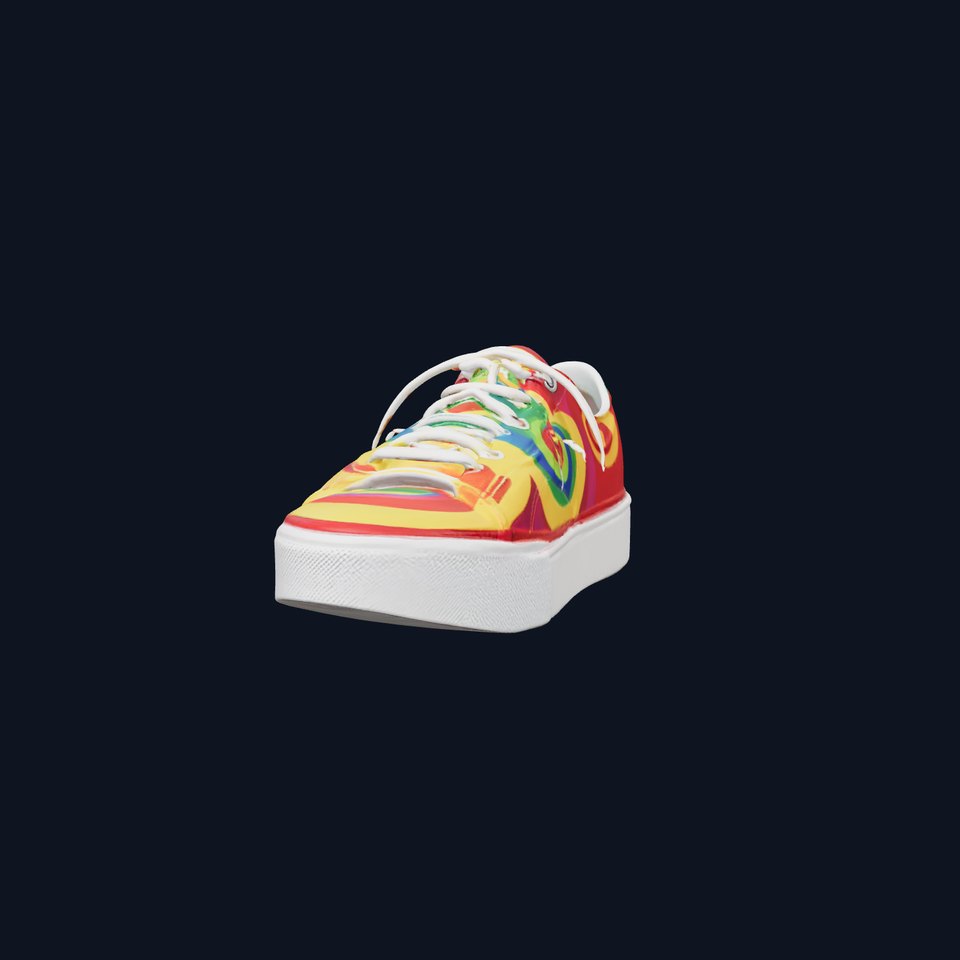 Vibrant Spiral Sneaker model pack