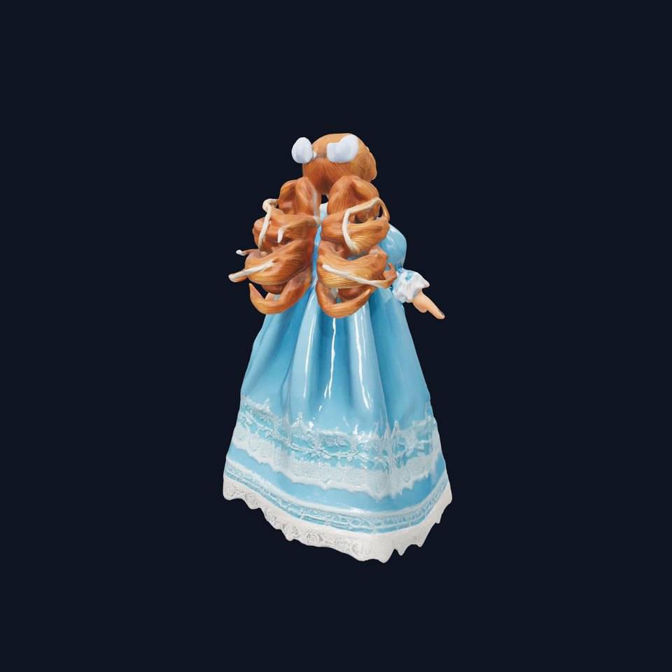 Vintage Blue Doll model pack