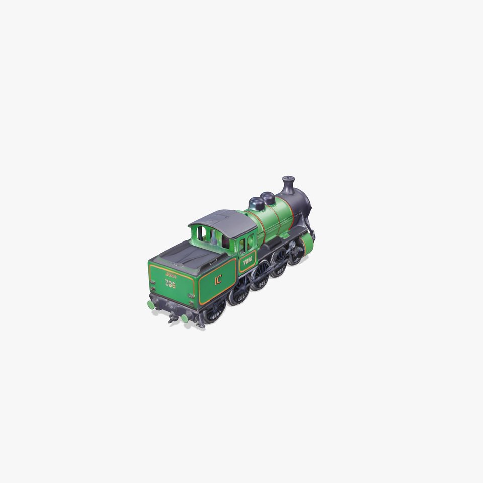 Emerald Steam Locomotive model pack