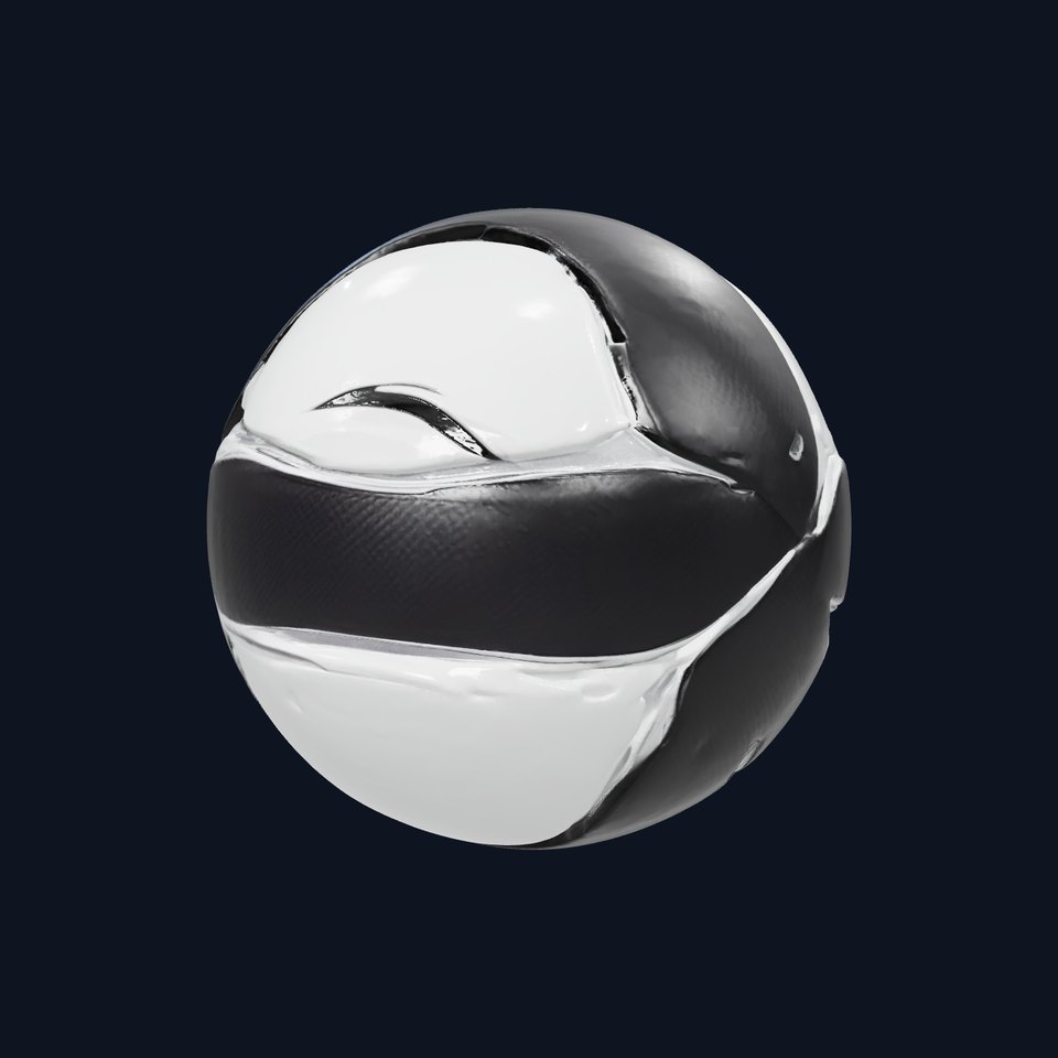 Futuristic Carbon Fiber Sphere model pack