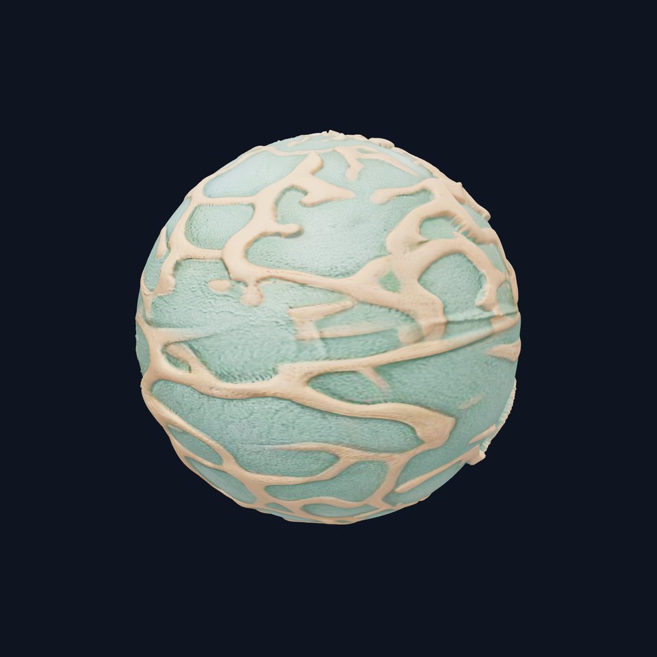 Organic Fiber Network HQ PBR Textures Set