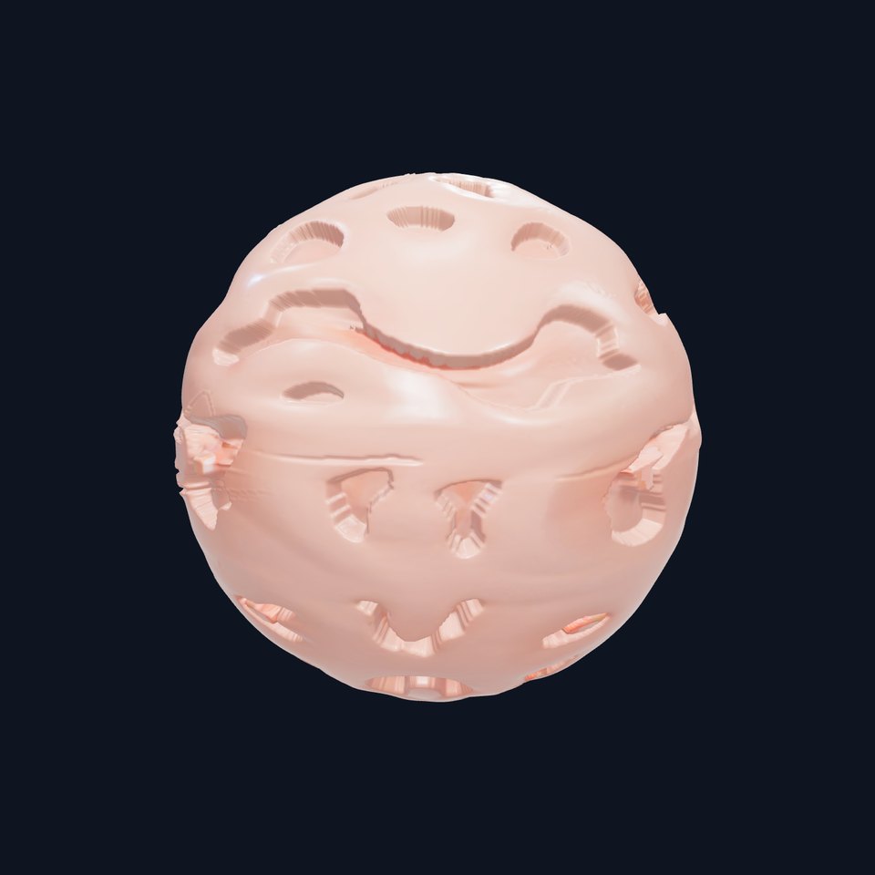Smooth Organic Blobs HQ PBR Textures Set