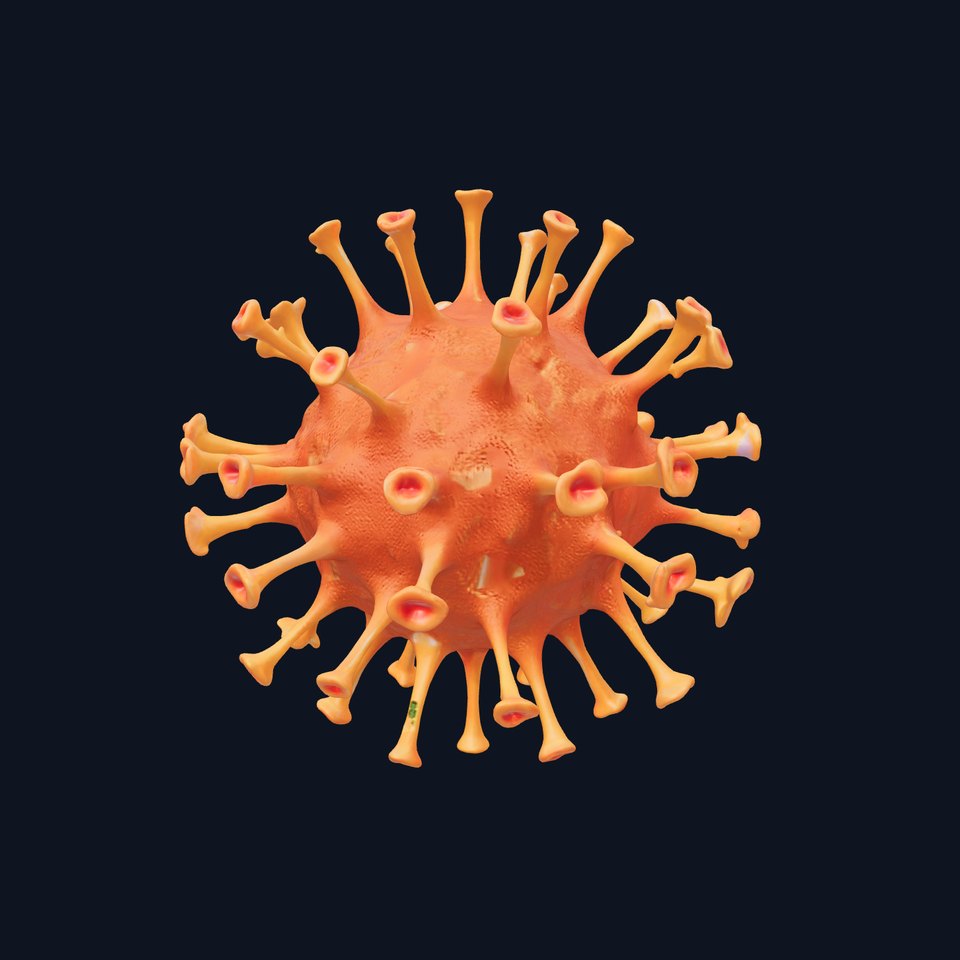 Orange Virus Structure model pack