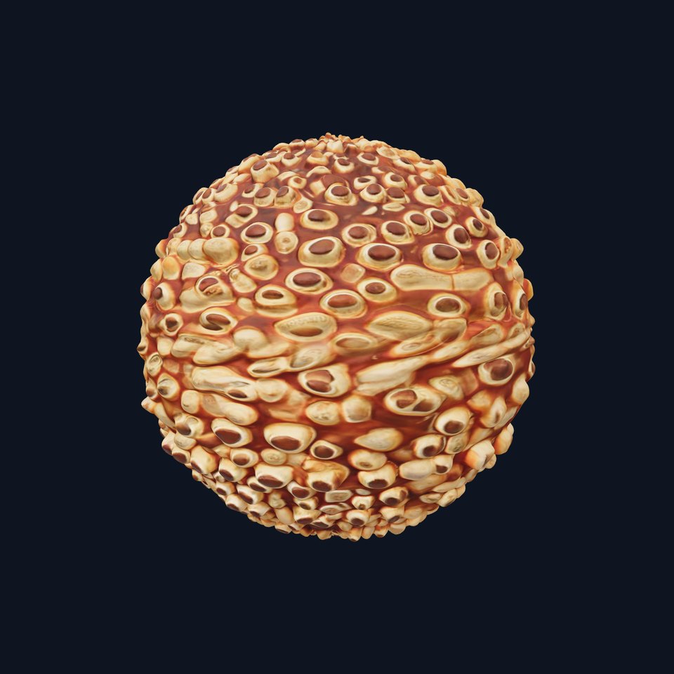 Copper Tubes Cluster HQ PBR Textures Set