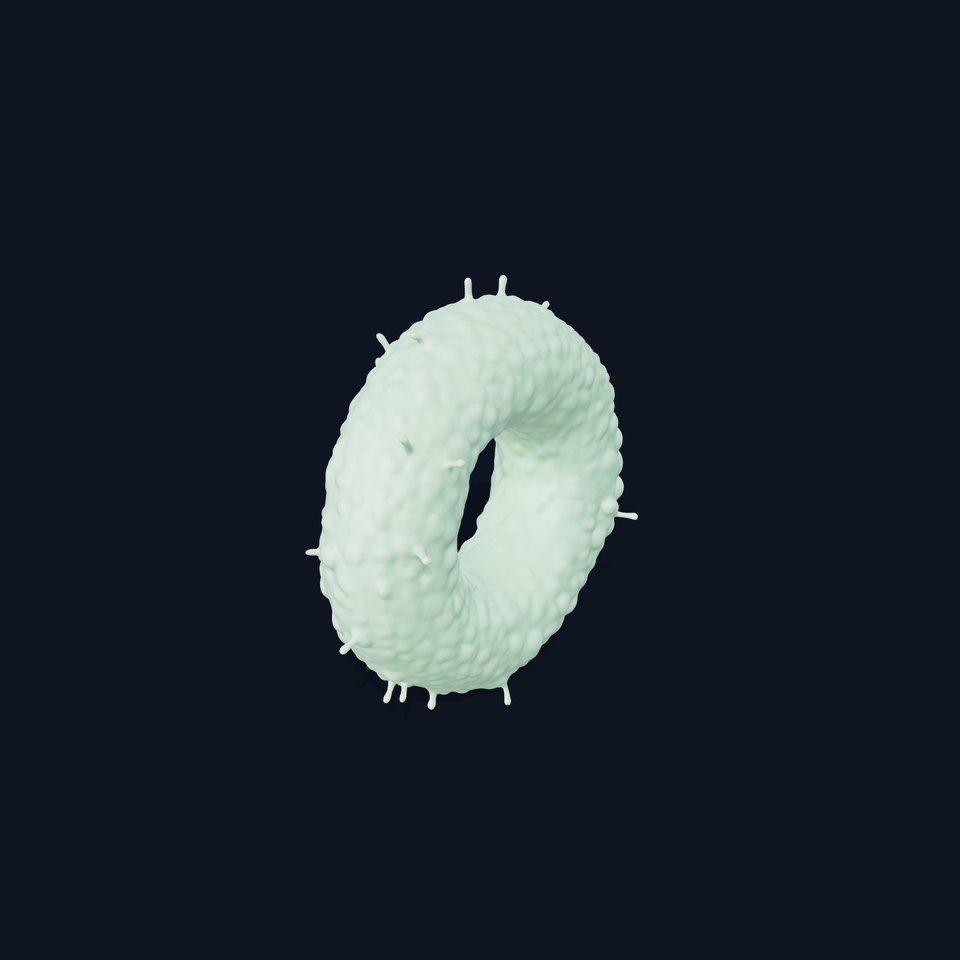 Mint Textured Torus model pack