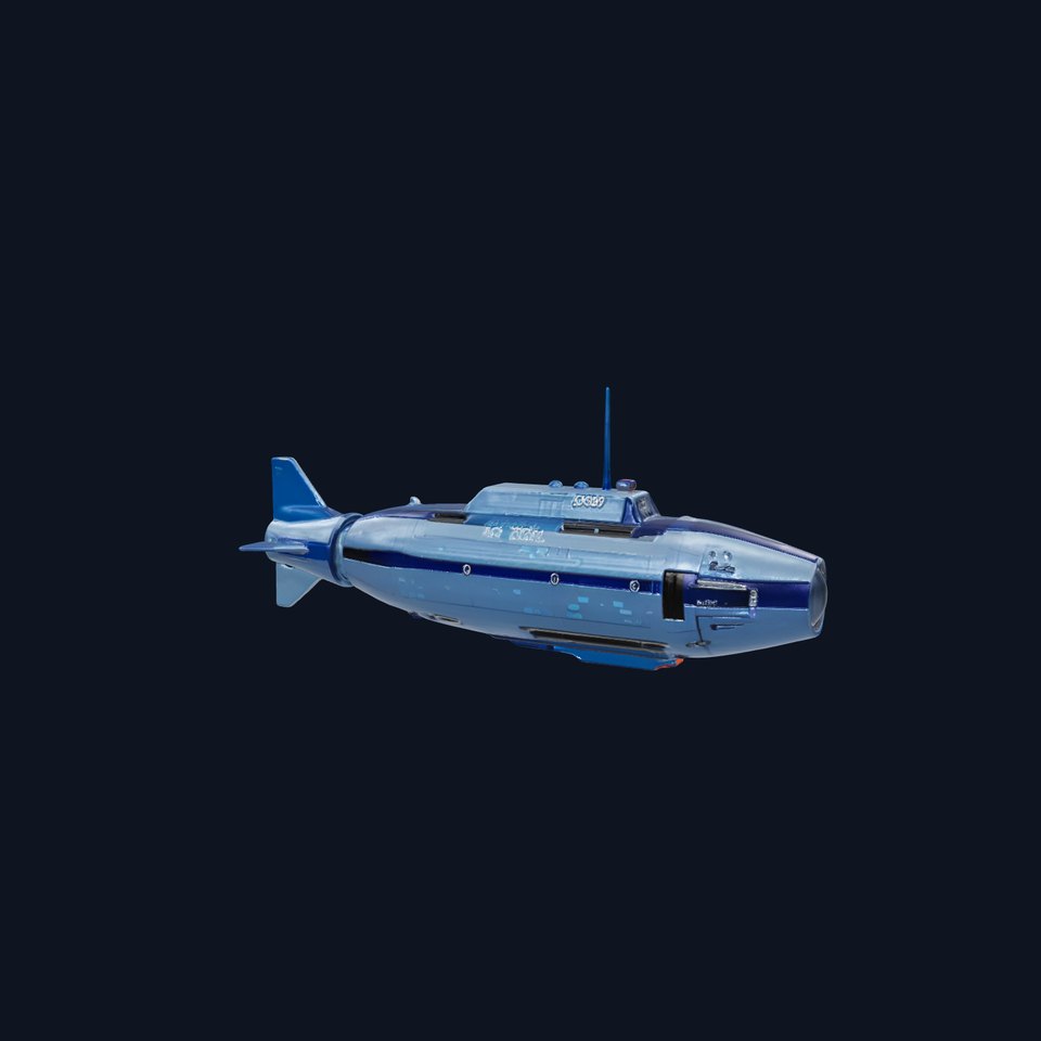 Dark Blue Submarine model pack