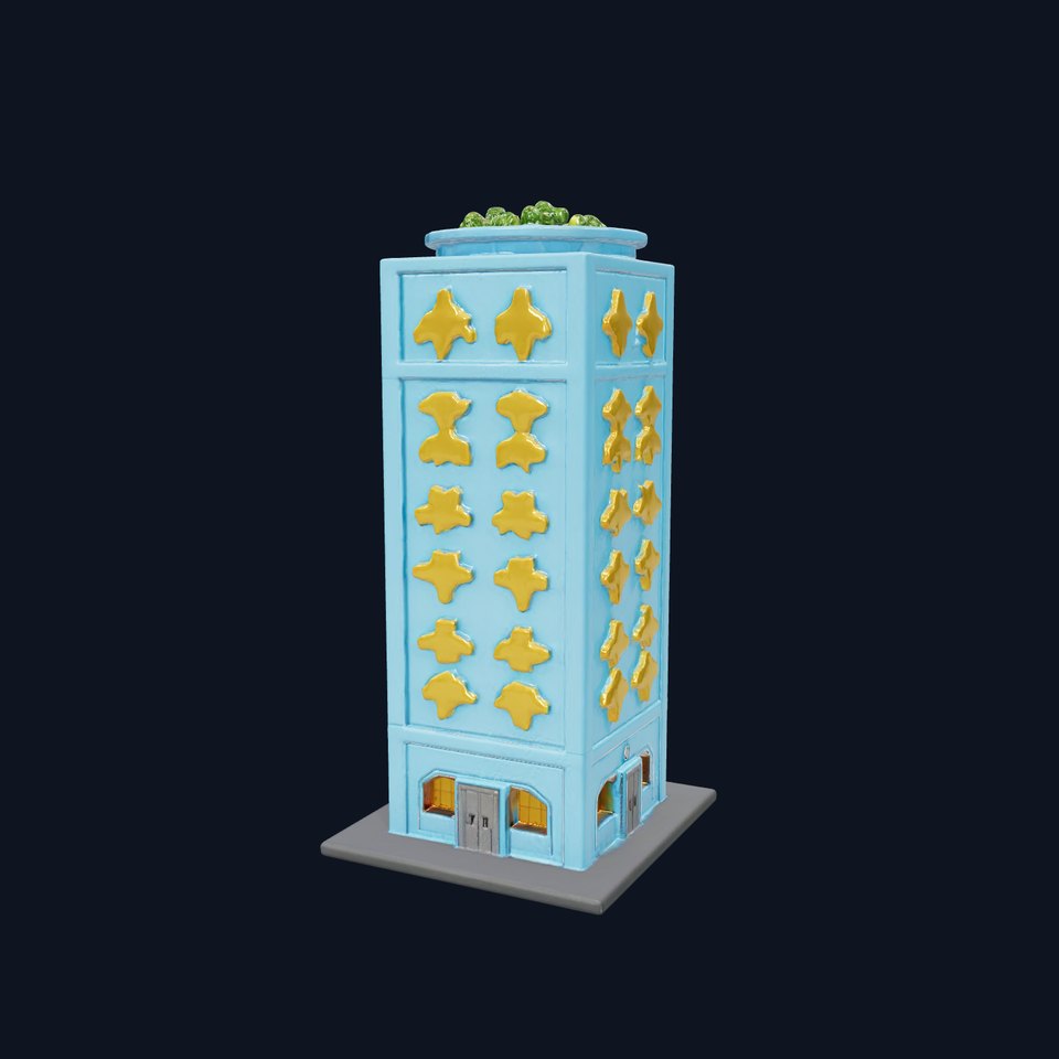 Starry Blue Building model pack