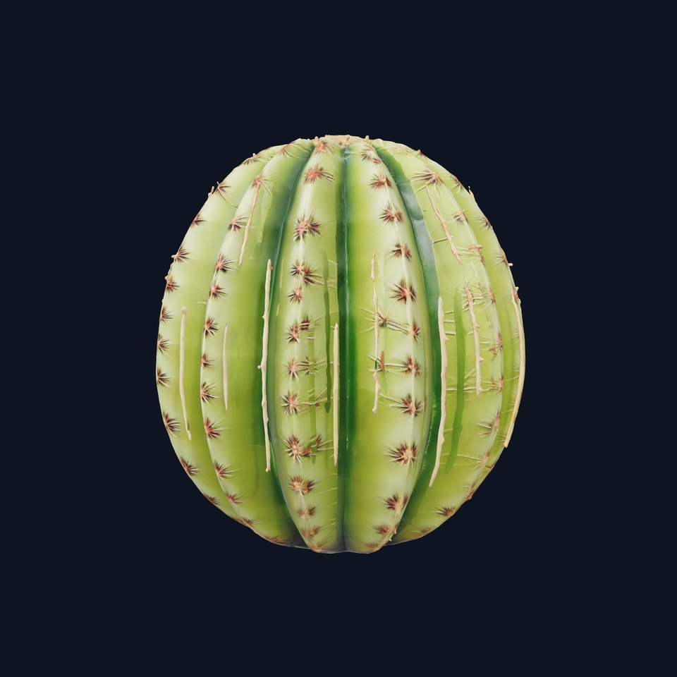 Green Desert Cactus model pack