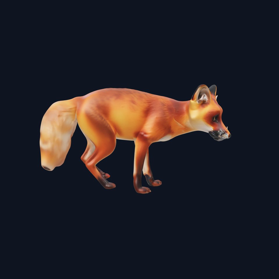 Vivid Red Fox model pack