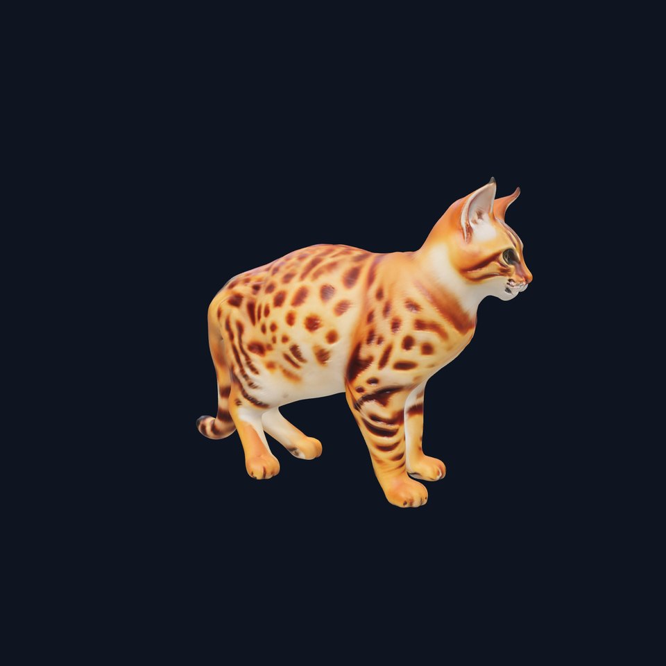 Spotted Bengal Cat model pack