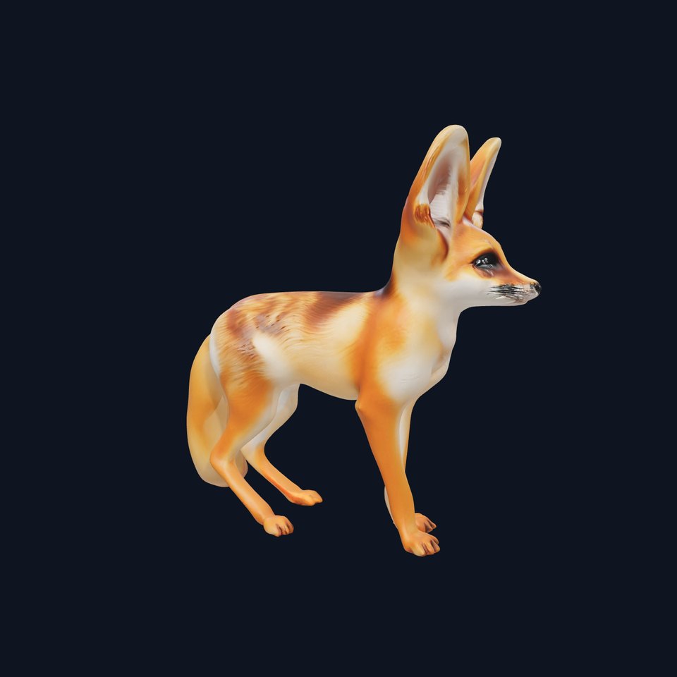 Fennec Fox Illustration model pack