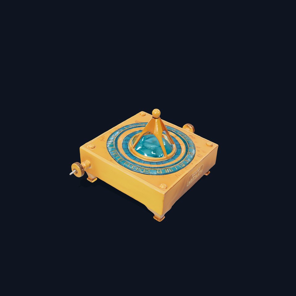 Golden Astro Sundial model pack