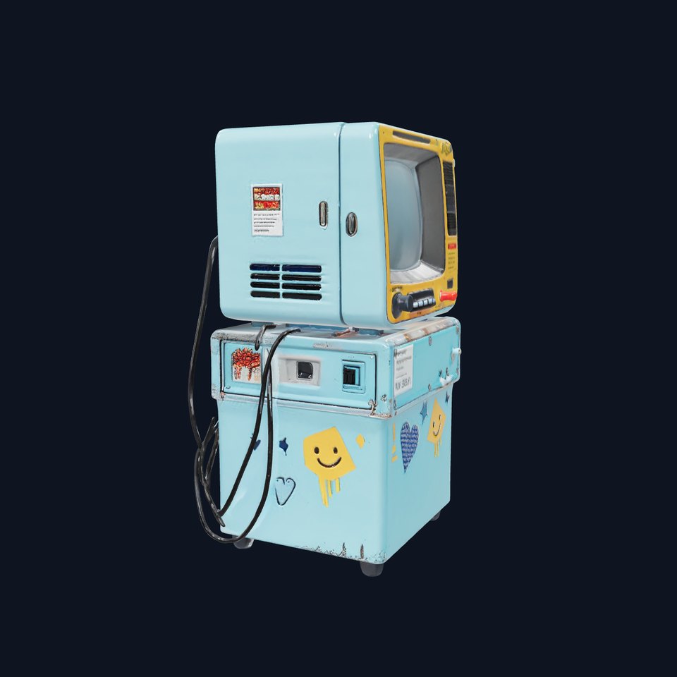 Retro TV Arcade model pack