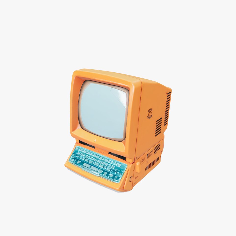Retro Orange Computer model pack