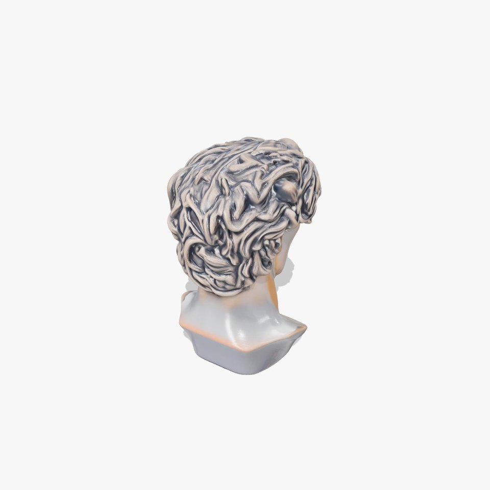 Classic Bronze Bust model pack