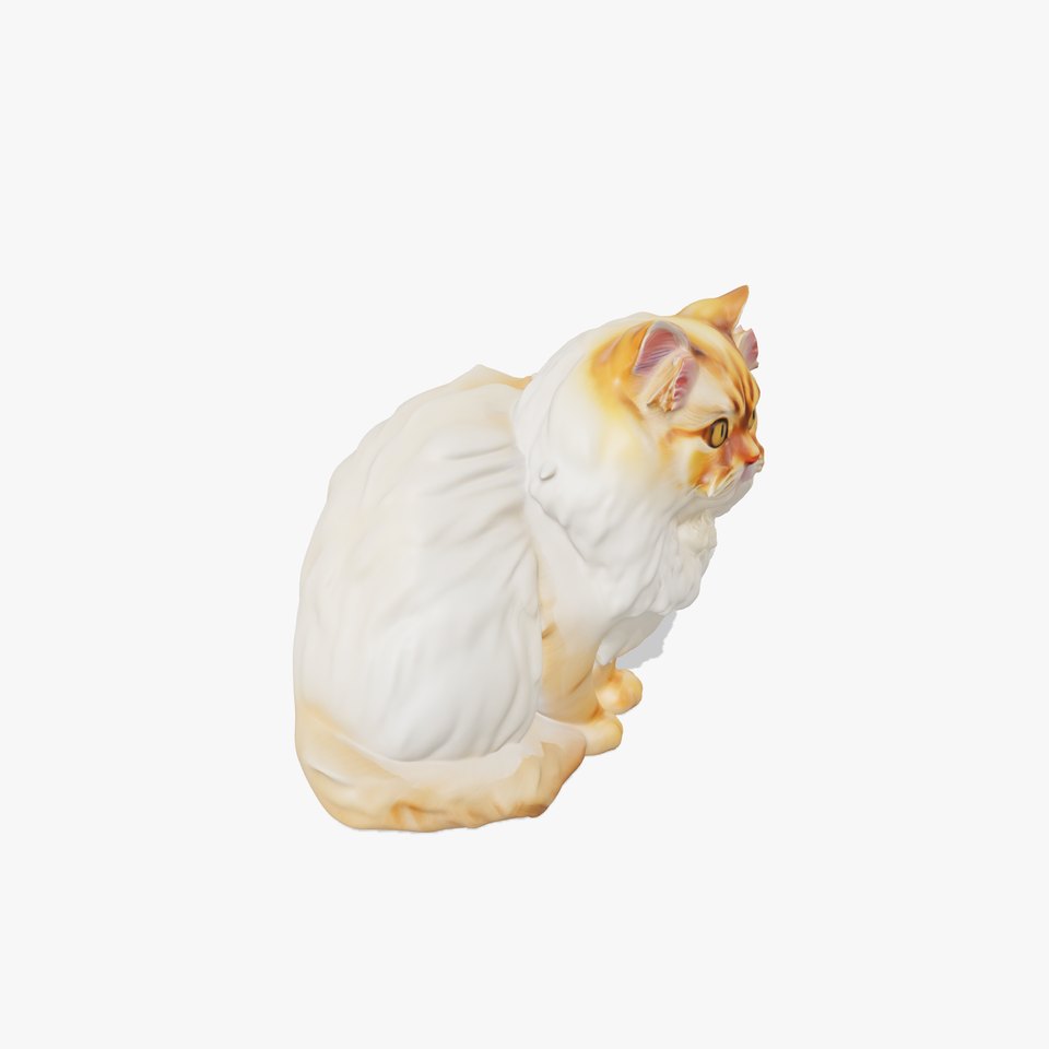 Feline Majesty White Cat model pack