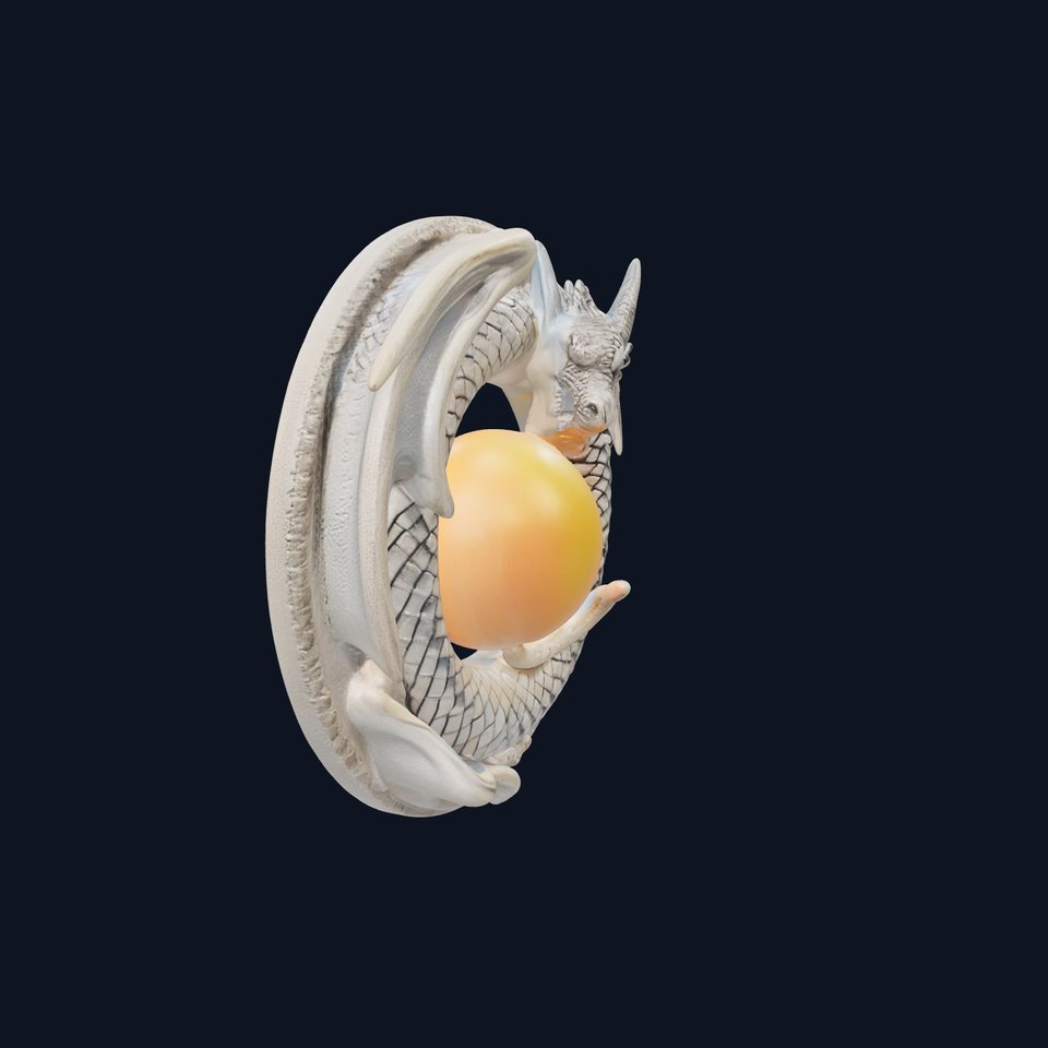 Dragon Orb Sculpture model pack