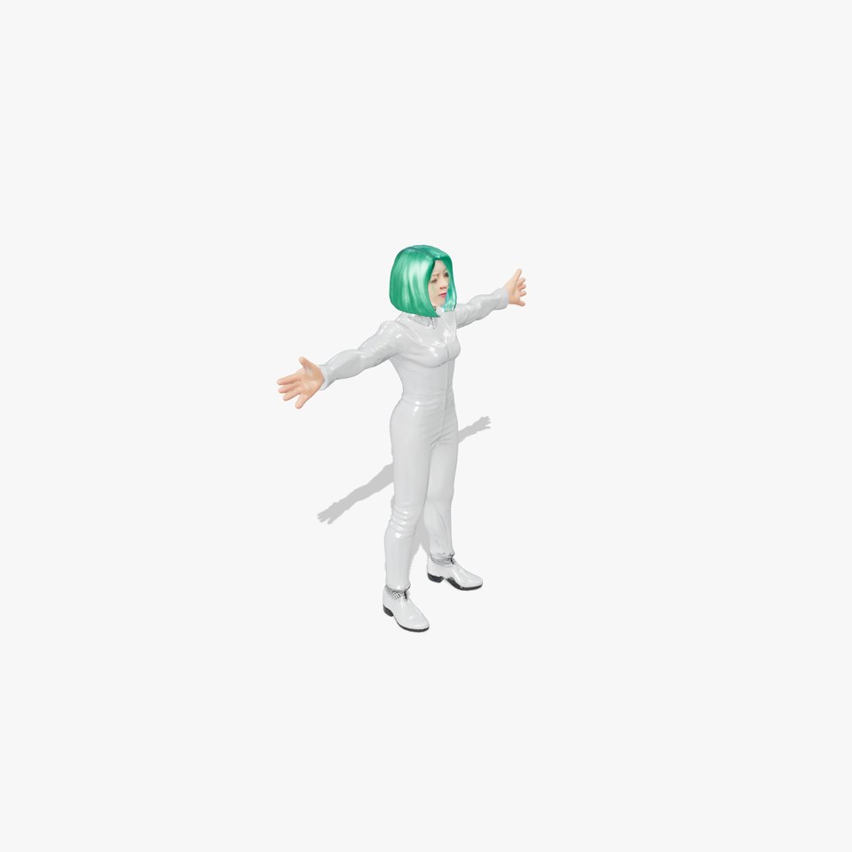Emerald Cyber Suit model pack