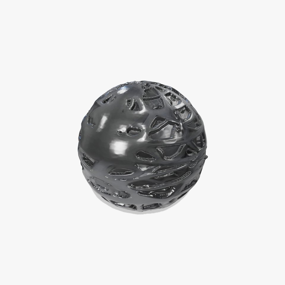 HQ PBR Textures Set Black Geometric Pattern Glossy
