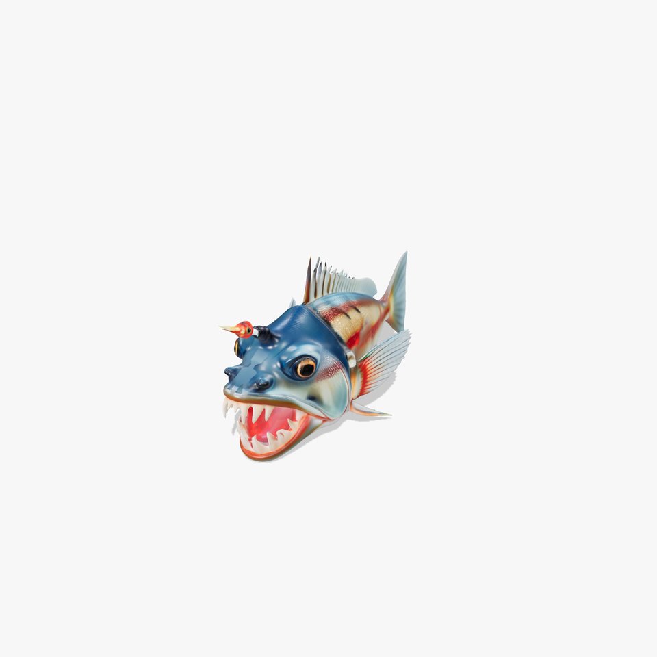Colorful Anglerfish model pack