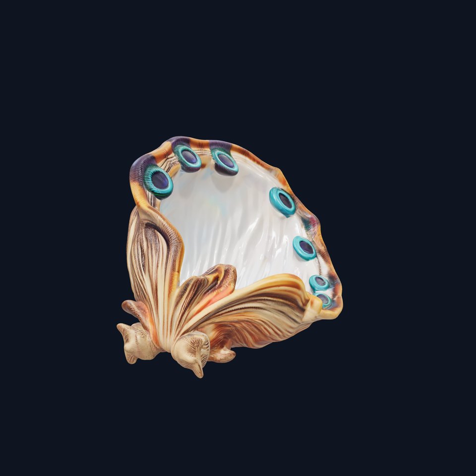 Peacock Shell Ornament model pack