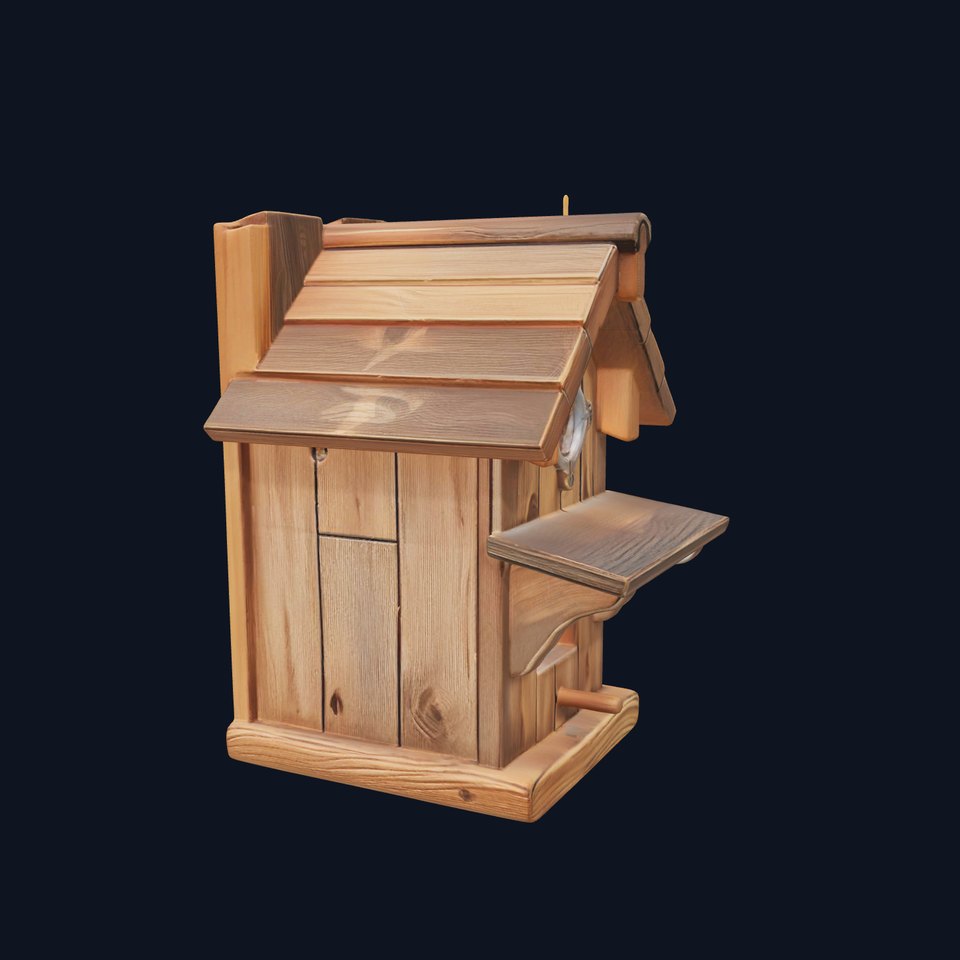 Rustic Wooden Birdhouse model pack